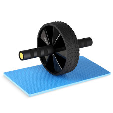 Kółko do ćwiczeń mięśni brzucha 4Fizjo AB WHEEL PRO żółte