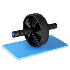 Kółko do ćwiczeń mięśni brzucha 4Fizjo AB WHEEL PRO niebieskie