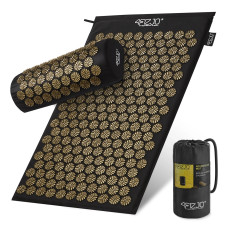 Mata do akupresury 4Fizjo z poduszką klasyczna czarna