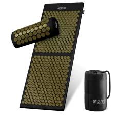 Duża mata do akupresury 4Fizjo z poduszką klasyczna XL czarna