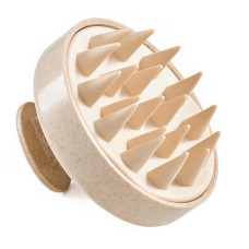 Szczotka do masażu głowy 4Fizjo beżowa