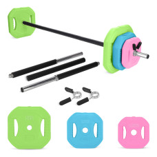 Sztanga składana 4Fizjo z obciążeniem bitumicznym 20 kg