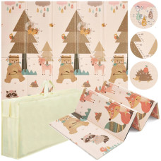 Mata edukacyjna 4Fizjo dla niemowląt Leśne królestwo 200 x 180 cm