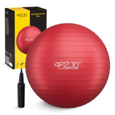 Piłka gimnastyczna 4Fizjo dmuchana 85 cm czerwona