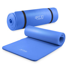 Mata do ćwiczeń fitness i jogi 4Fizjo NBR 180 × 60 × 1,5 cm granatowa