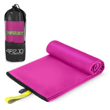 Ręcznik szybkoschnący z mikrofibry 4Fizjo 180 x 100 cm różowy