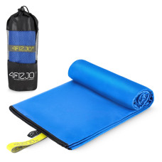 Ręcznik szybkoschnący z mikrofibry 4Fizjo 180 x 100 cm niebieski