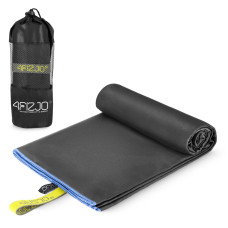 Ręcznik szybkoschnący z mikrofibry 4Fizjo 130 x 75 cm szary