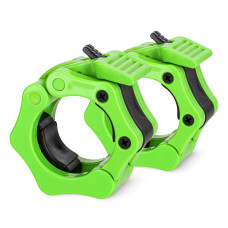 Zaciski na gryf olimpijski 4Fizjo szczękowe 50 mm zielone