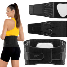 Pas ortopedyczny 4Fizjo na kręgosłup lędźwiowy M czarny