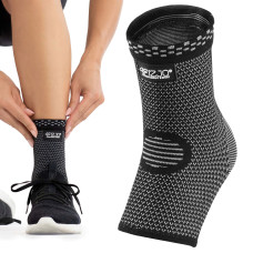 Elastyczna opaska stawu skokowego 4Fizjo M szara