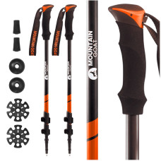 Kije trekkingowe 4Fizjo do nordic walking PEAK+ pomarańczowe