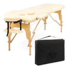 Stół do masażu 4Fizjo drewniany 60 cm beżowy