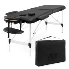 Stół do masażu 4Fizjo aluminiowy 70 cm czarny