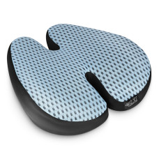 Poduszka ortopedyczna 4Fizjo pod plecy niebieska