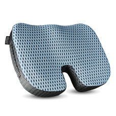 Poduszka ortopedyczna 4Fizjo do siedzenia niebieska