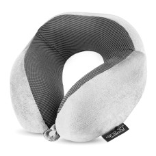 Poduszka podróżna 4Fizjo rogal do spania szary
