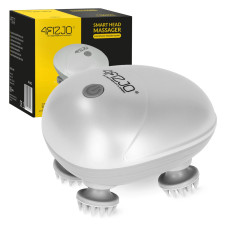 Elektryczny masażer do głowy 4Fizjo wodoodporny biały