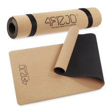 Mata do jogi i ćwiczeń 4Fizjo antypoślizgowa 4 mm korkowa