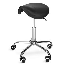 Taboret obrotowy siodło do masażu 4Fizjo ERGO czarny