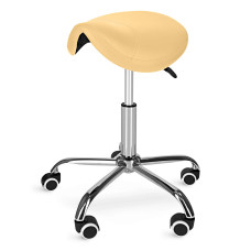 Taboret obrotowy siodło do masażu 4Fizjo ERGO żółty