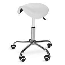 Taboret obrotowy siodło do masażu 4Fizjo ERGO biały