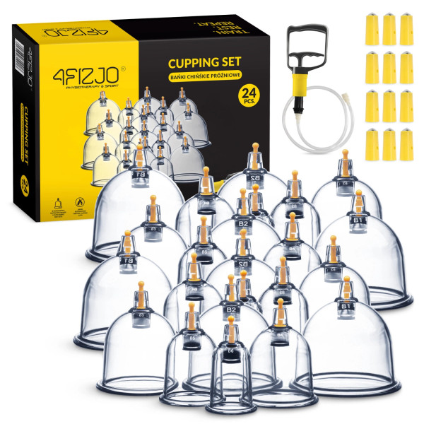 Bańki chińskie bezogniowe 4Fizjo próżniowe 24 szt.
