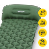 Dmuchany materac turystyczny Mountain Goat jednoosobowy samopompujący khaki