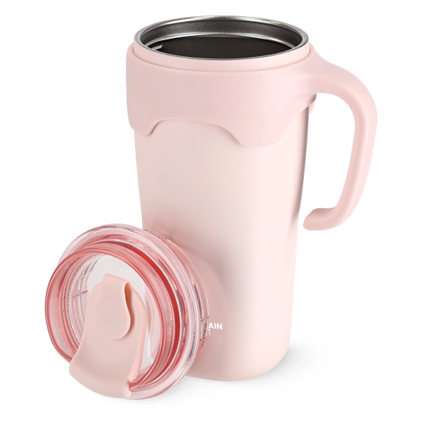 Kubek termiczny Mountain Goat ze słomką 650ml różowy
