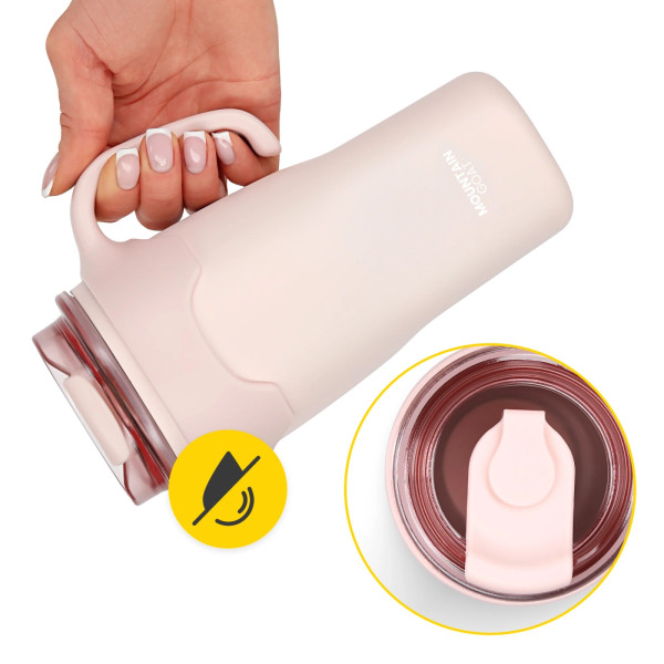 Kubek termiczny Mountain Goat ze słomką 650ml różowy