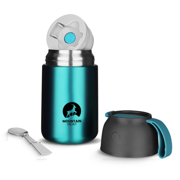 Termos obiadowy Mountain Goat ze stali nierdzewnej 720ml niebieski