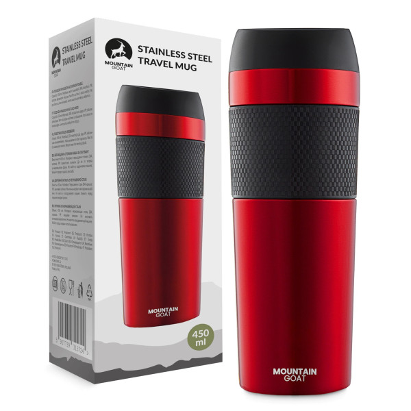 Kubek termiczny Mountain Goat TRAVEL 450ml czerwony