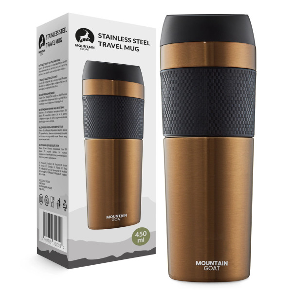 Kubek termiczny Mountain Goat TRAVEL 450ml brązowy