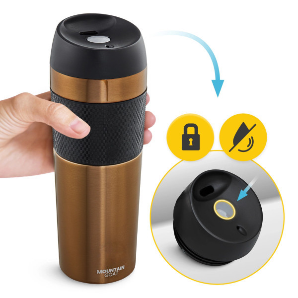 Kubek termiczny Mountain Goat TRAVEL 450ml brązowy
