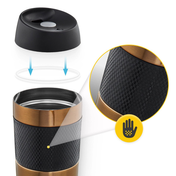 Kubek termiczny Mountain Goat TRAVEL 450ml brązowy