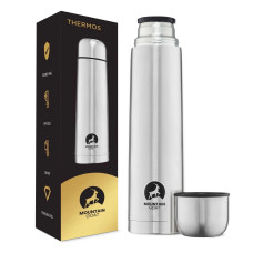 Termos turystyczny Mountain Goat do kawy i herbaty 1 litr srebrny