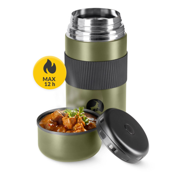 Termos Mountain Goat obiadowy ze stali nierdzewnej 1 litr zielony