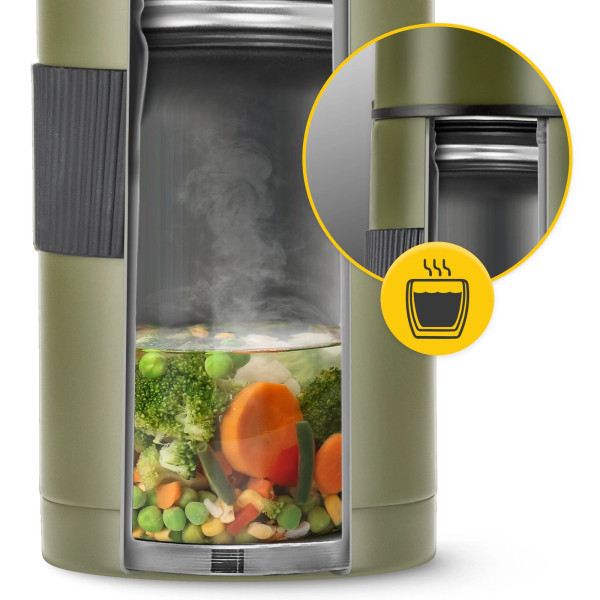 Termos Mountain Goat obiadowy ze stali nierdzewnej 1 litr zielony