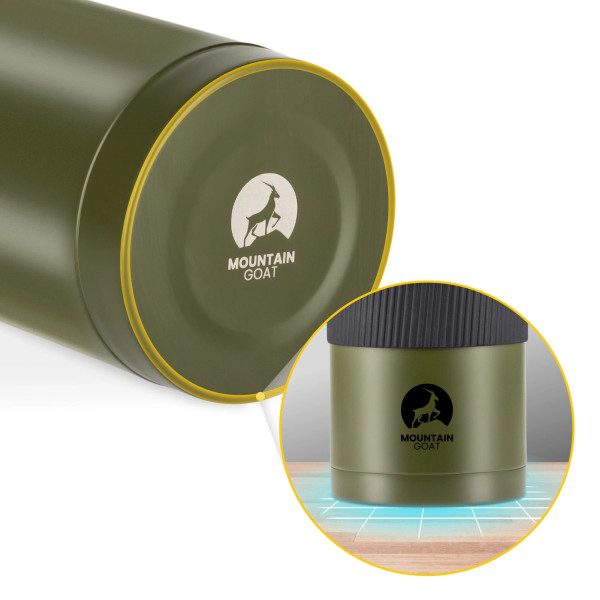 Termos Mountain Goat obiadowy ze stali nierdzewnej 1 litr zielony