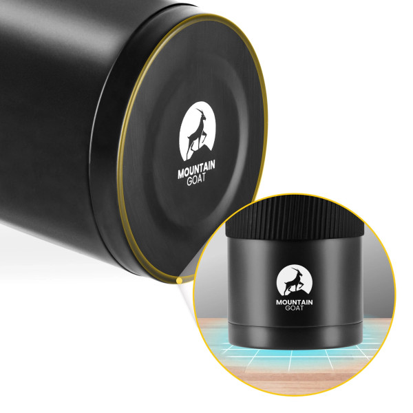 Termos obiadowy Mountain Goat ze stali nierdzewnej 1 litr czarny