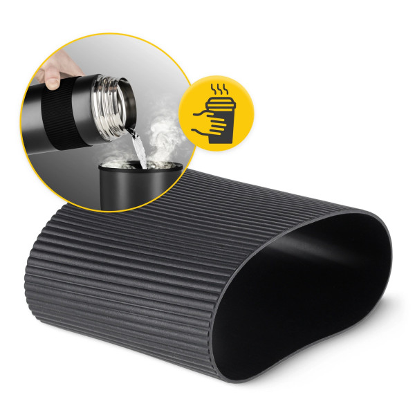 Termos obiadowy Mountain Goat ze stali nierdzewnej 1 litr czarny