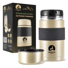 Termos obiadowy Mountain Goat ze stali nierdzewnej 1 litr złoty