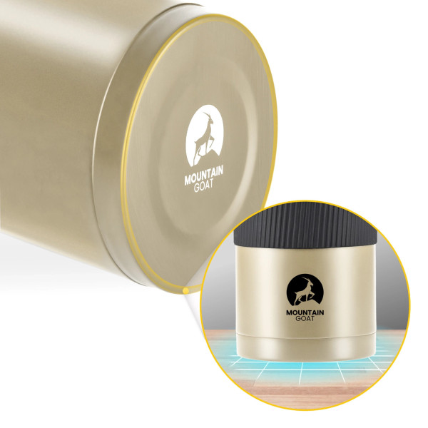 Termos obiadowy Mountain Goat ze stali nierdzewnej 1 litr złoty