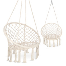 Huśtawka ogrodowa BOHO beżowa