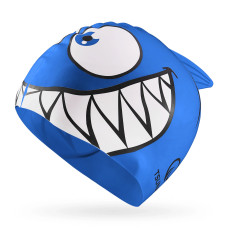 Czepek na basen dla dzieci Tsunami SHARK niebieski