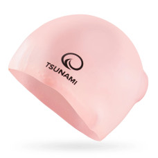 Czepek na basen unisex Tsunami różowy