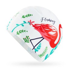 Czepek na basen damski Tsunami FLAMINGO