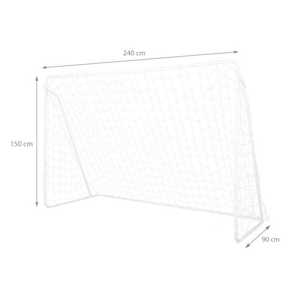 Bramka z siatką i panelem do celowania Nils BR240P, 240x150cm