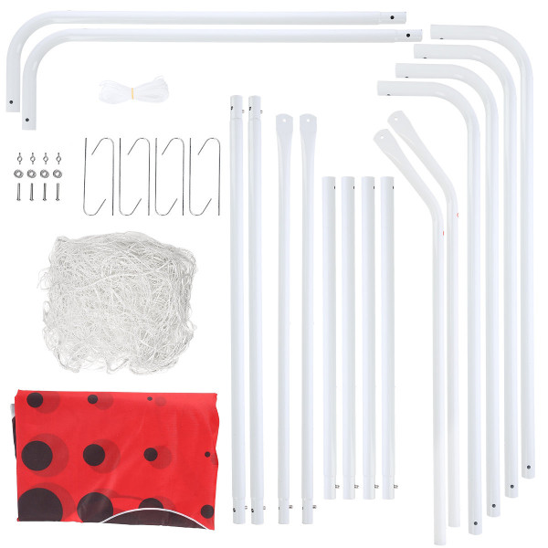 Bramka z siatką i panelem do celowania Nils BR240P, 240x150cm