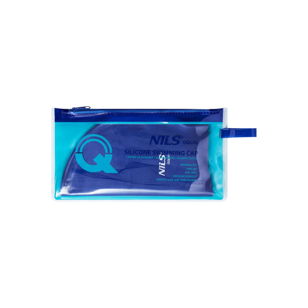 Czempeki silikonowy Nils Aqua NQC BL04, jednokolorowy ciemnoniebieski